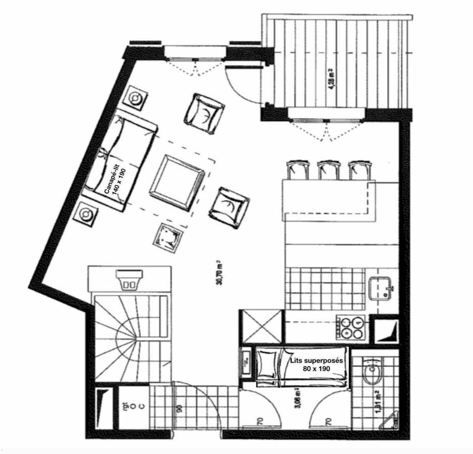 L'Ekrin Des Arcs - Arc 1950 Le Village - Duplex 6-8 Pers Les Arcs  Esterno foto